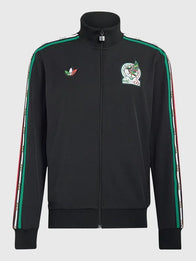 Adidas x Someone Somewhere Mexico Track Jacket Jacket unisex front product view | Dash Racegear — Adidas x Someone Somewhere 2026 Mexico fleece jacket in black blends athletic styling with a modern streetwear-inspired design.