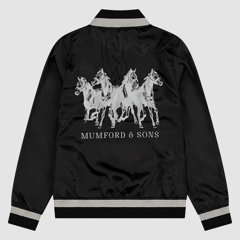 Mumford and Sons Bomber Jacket Bomber Jacket unisex detail view 2 | Dash Racegear — Band-inspired bomber jacket – Mumford and Sons edition