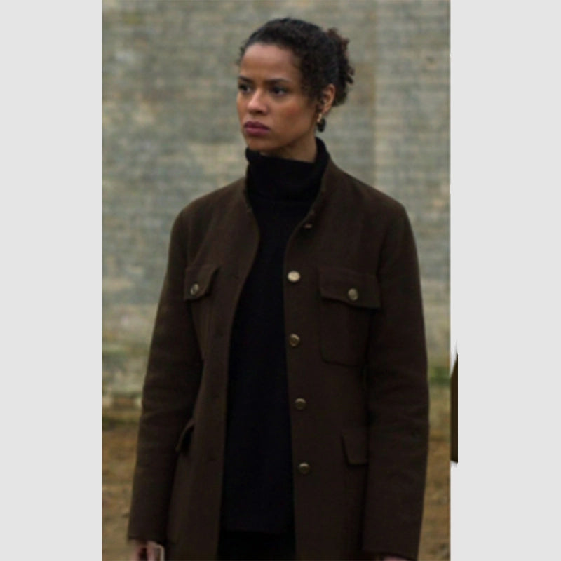 Surface S02 Gugu Mbatha-Raw Belted Jacket Jacket unisex front product view | Dash Racegear — Timeless Style – Surface S02 Gugu Mbatha-Raw Belted Jacket