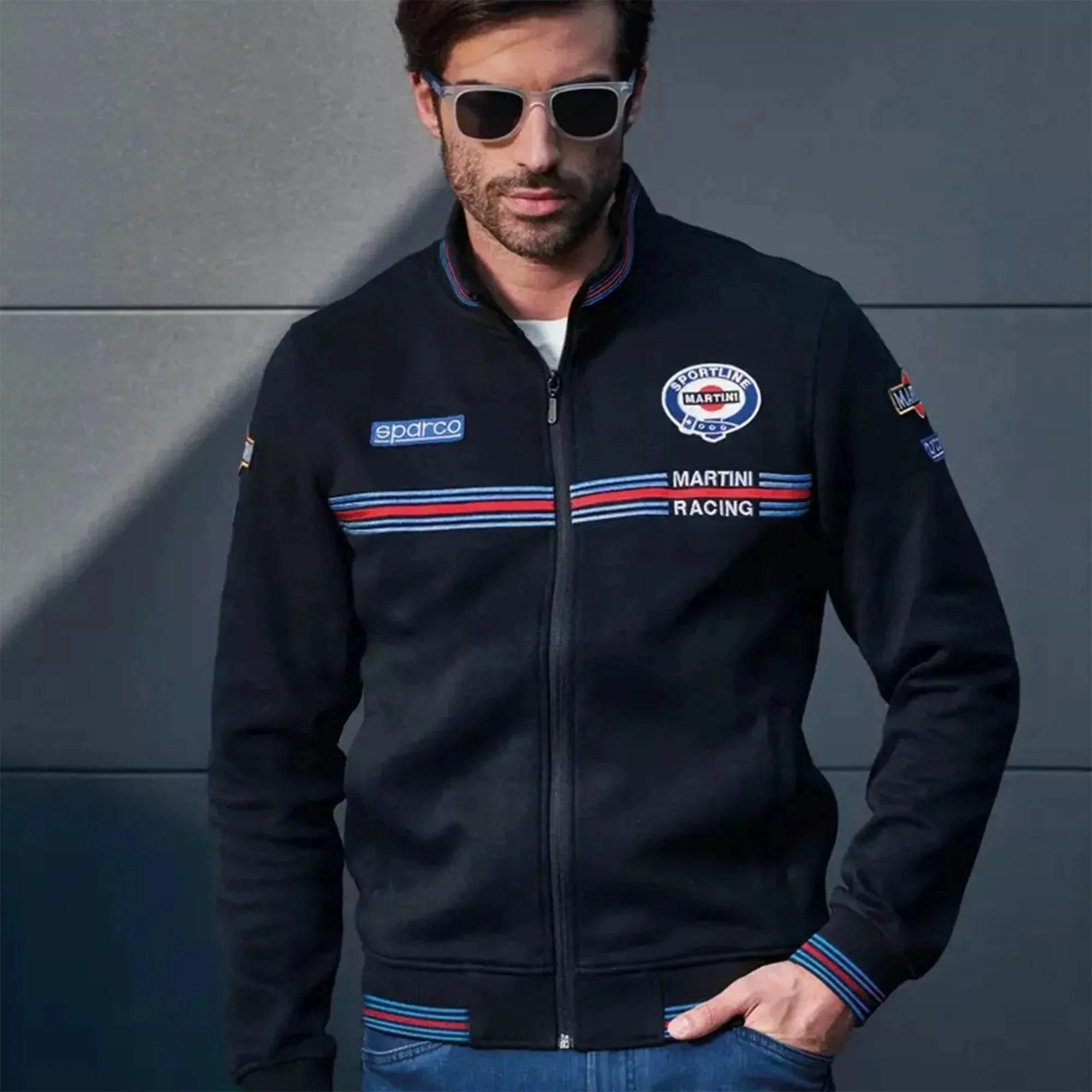Sparco Full Zip Sweatshirt Martini Racing - Dash Racegear Store