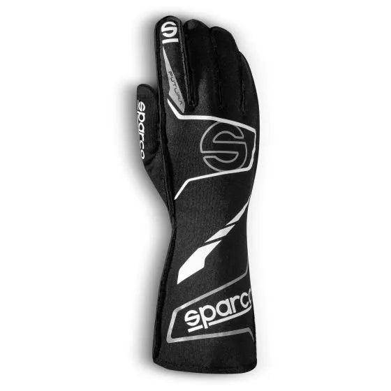 Sparco Futura Race Gloves - Black / White, Large | DASH RACEGEAR