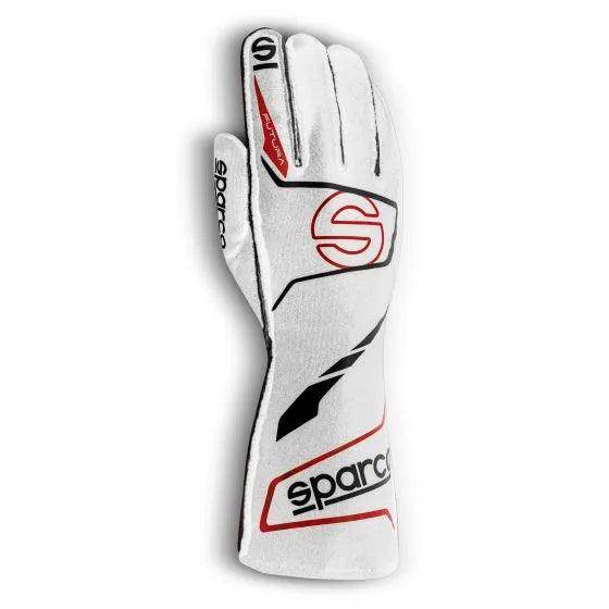Sparco Futura Race Gloves - White / Black, XXLarge | DASH RACEGEAR