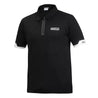 Sparco Polo Zip New desinged T - shirt - Black / Black - XXLarge