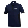 Sparco Polo Zip New desinged T - shirt - Blue / Black - XXLarge