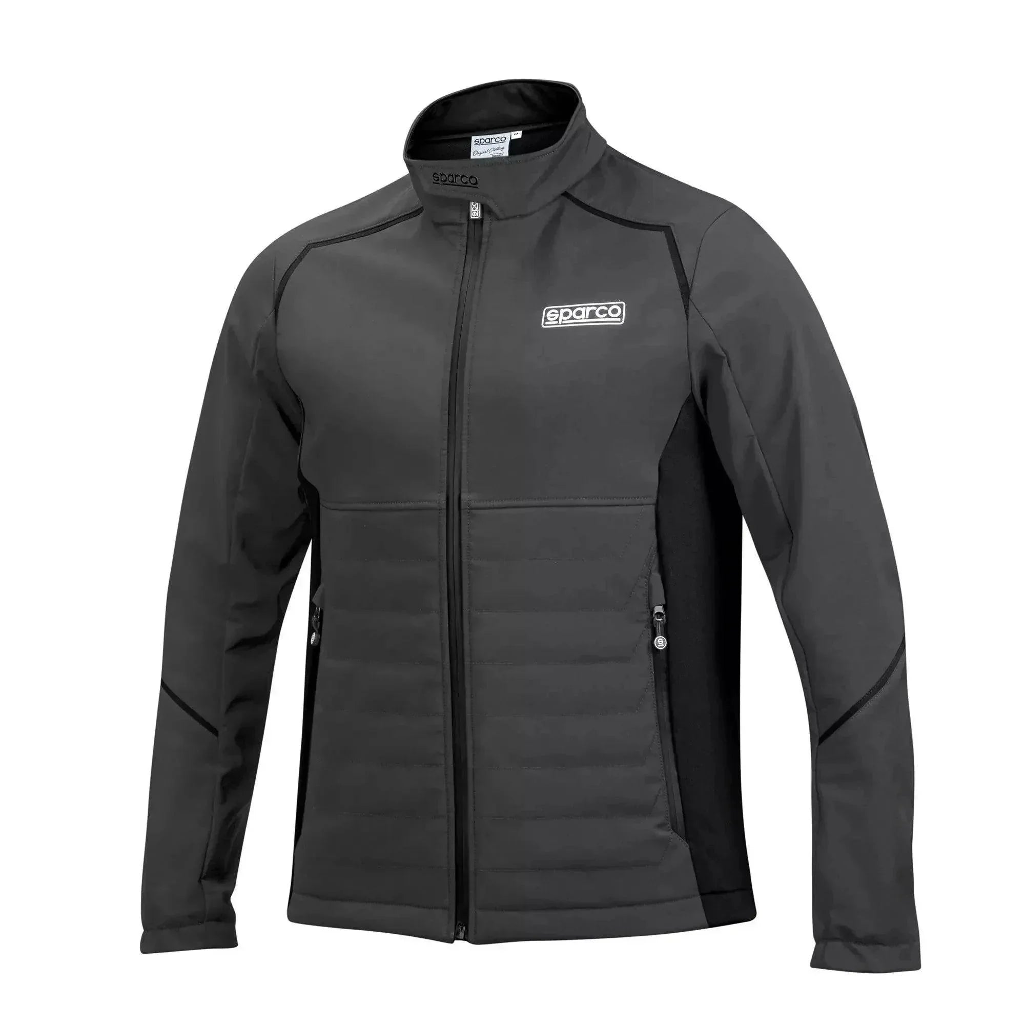 Sparco Softshell Jacket - Gary / Black - XXLarge