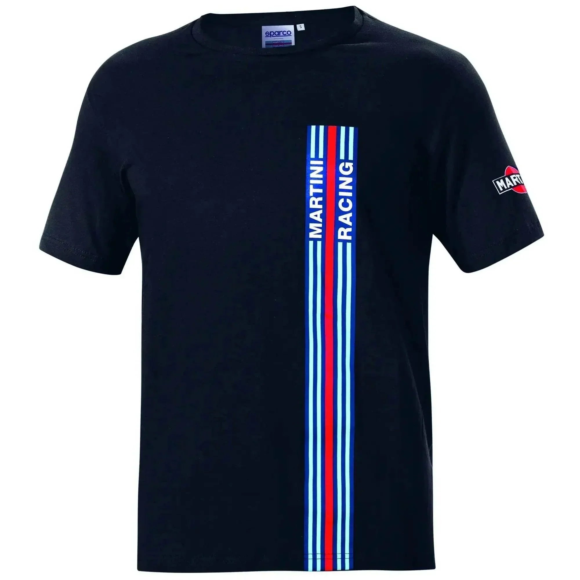Sparco T - Shirt Big Stripes Martini Racing - Navy Blue - XX - Large - Men's