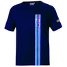 Sparco T - Shirt Big Stripes Martini Racing - Blue - XX - Large - Men's