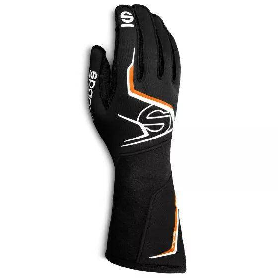 Sparco Tide Race Gloves - Black / Orange, Large | DASH RACEGEAR