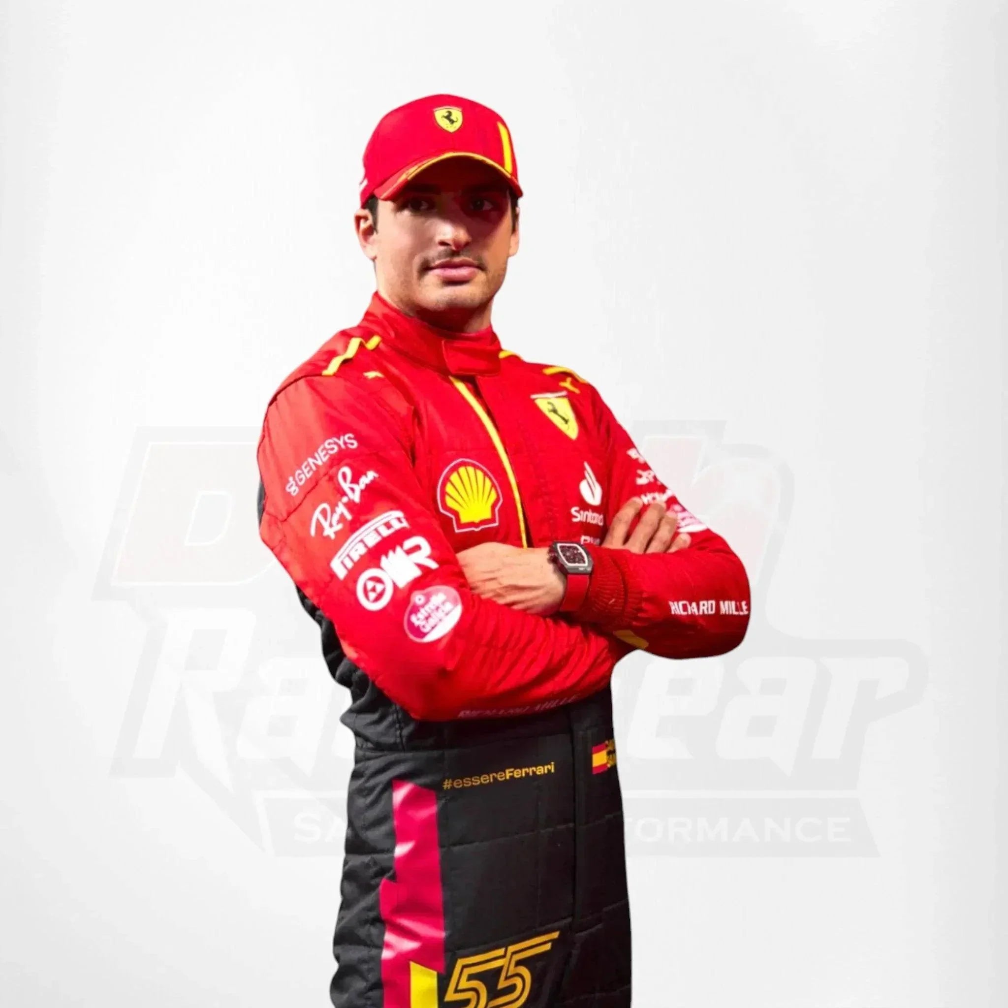 Special Ferrari Race Suit Carlos Sainz 2023 F1 Spain GP - 3X - Large / Euro 62