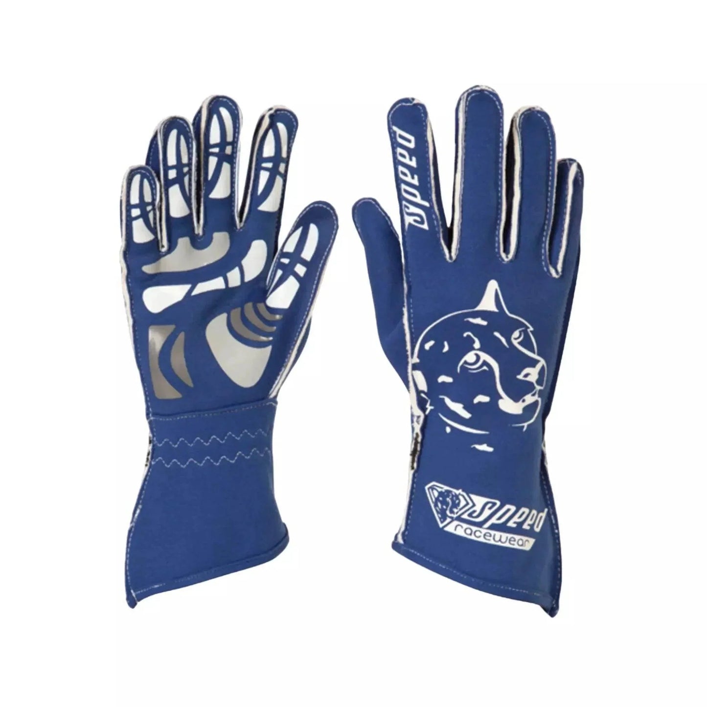 Speed gloves melbourne G-2 blue/ white - Medium | DASH RACEGEAR