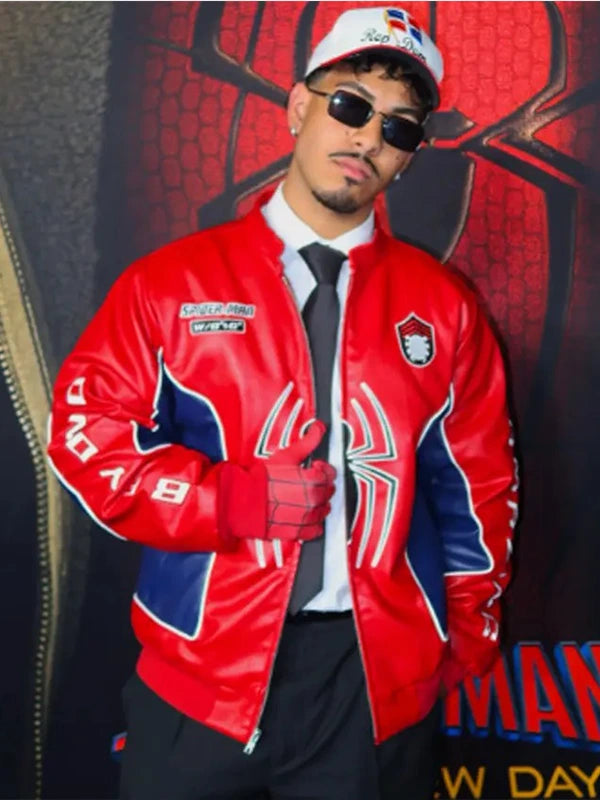 Cristian Andres Spider-Man Jacket Jacket unisex detail view 3 | Dash Racegear — Cristian Andres Spider-Man Brand New Day Premiere leather jacket crafted for premium comfort and versatile casual fashion.