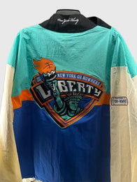 Spike Lee LVA-NYL New York Liberty Windbreaker Jacket Jacket unisex detail view 4 | Dash Racegear — This New York Liberty Jacket features a lightweight windbreaker design, relaxed fit, and a unique city-inspired look.