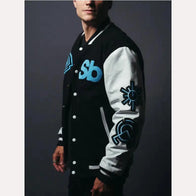 Spiritbox Eternal Varsity Jacket Varsity Jacket unisex detail view 2 | Dash Racegear — black spiritbox varsity jacket eternal edition