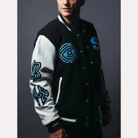 Spiritbox Eternal Varsity Jacket Varsity Jacket unisex detail view 3 | Dash Racegear — spiritbox letterman jacket eternal logo