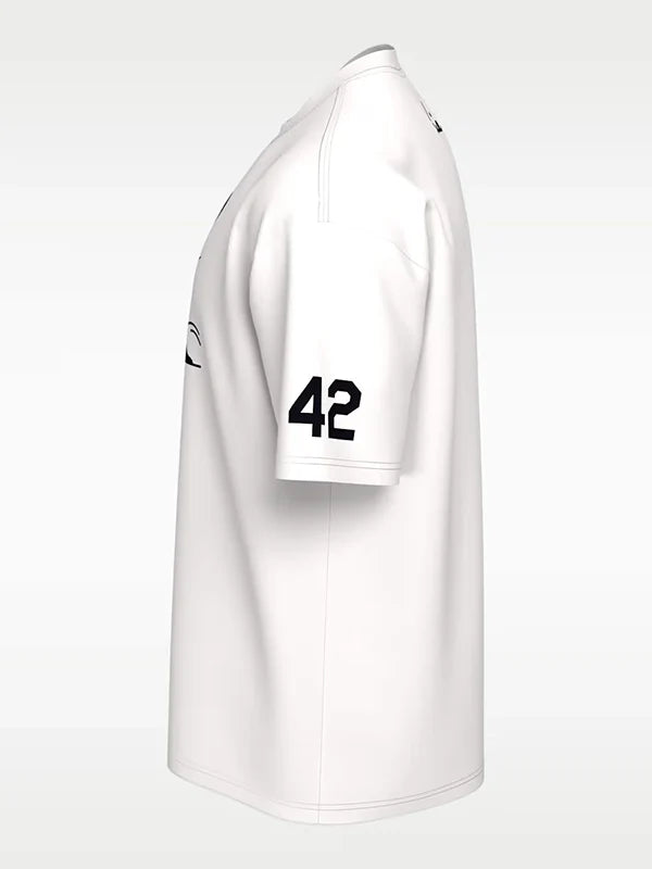 Nike Jackie Robinson T-Shirt Shirt unisex detail view 6 | Dash Racegear — Jackie Robinson Nike T-shirt, classic sporty tee for relaxed streetwear and fan looks.