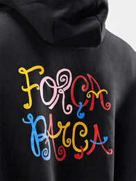 FC Barcelona x Olivia Rodrigo x Spotify Hoodie Hoodie unisex detail view 4 | Dash Racegear — Nike x Spotify x FC Barcelona Olivia Rodrigo 2026 black hoodie pullover, unisex fanwear for music & football culture