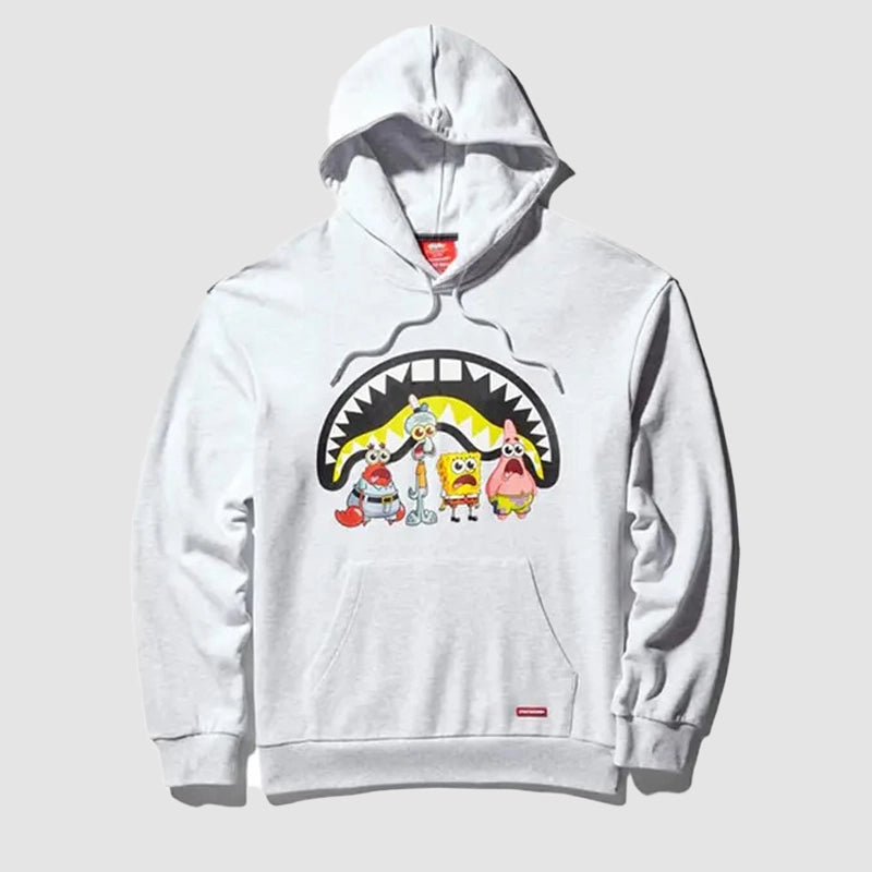 Sprayground SpongeBob Hoodie Hoodie unisex front product view | Dash Racegear — Vibrant Sprayground SpongeBob Hoodie – For Streetwear Enthusiasts