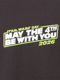 Star Wars Day 2026 May the 4th Be With You T-Shirt Shirt unisex detail view 4 | Dash Racegear — 2026 Star Wars Day black T-shirt, bold May the 4th print, breathable casual wear for unisex sci-fi lovers.