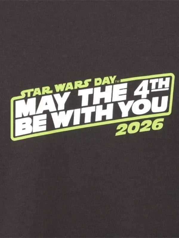 Star Wars Day 2026 May the 4th Be With You T-Shirt Shirt unisex detail view 4 | Dash Racegear — 2026 Star Wars Day black T-shirt, bold May the 4th print, breathable casual wear for unisex sci-fi lovers.