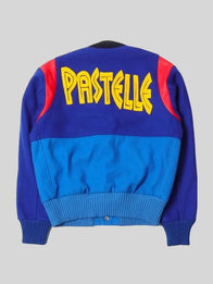 Stefon Diggs Pastelle Varsity Jacket Varsity Jacket unisex detail view 2 | Dash Racegear — Stefon Diggs Pastelle black wool varsity bomber jacket, premium casual style for everyday wear.