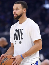 Stephen Curry Phoenix VS Warriors Vote T-Shirt Shirt unisex detail view 3 | Dash Racegear — Phoenix vs Warriors 2025 Vote Game Day Shirt