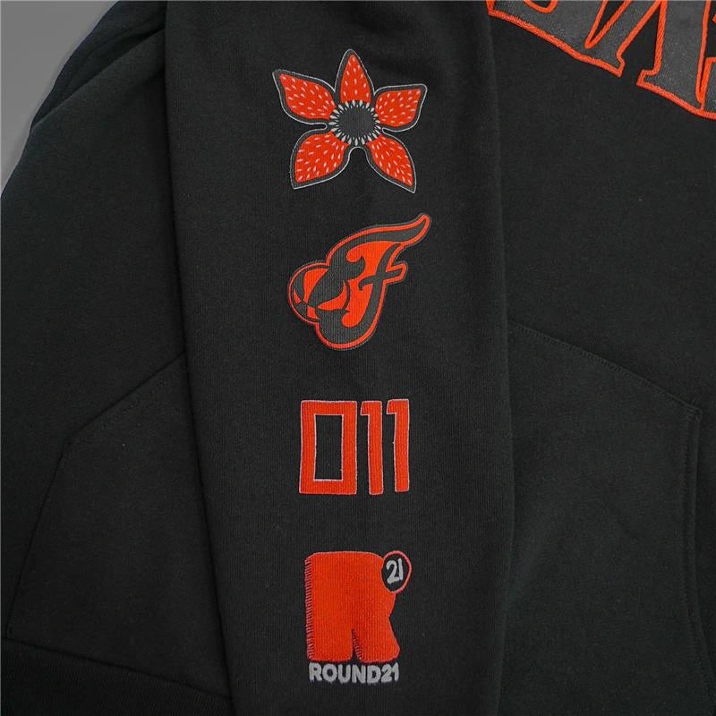 Indiana Fever Stranger Things Parallel Hoodie Hoodie unisex detail view 2 | Dash Racegear — Stranger Things Parallel Hoodie – Fever Fan Must-Have