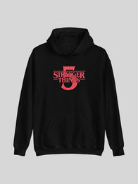 Stranger Things S05 One Last Adventure Hoodie Hoodie unisex detail view 2 | Dash Racegear — Streetwear-style Stranger Things S05 hoodie, bold adventure graphic.