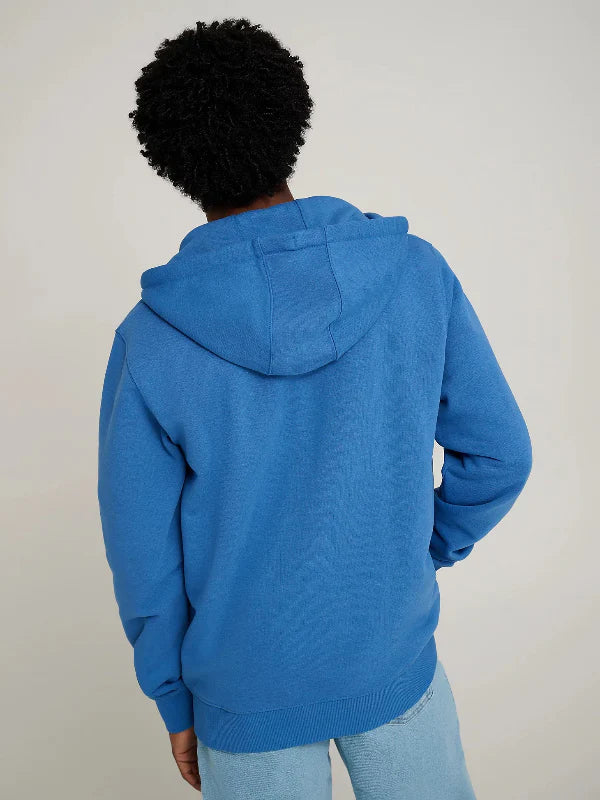Stranger Things Wrangler Eleven Hoodie Hoodie unisex detail view 4 | Dash Racegear — Wrangler x Stranger Things S05 Eleven Blue Hoodie is perfect for fans layering comfort during cool evenings.