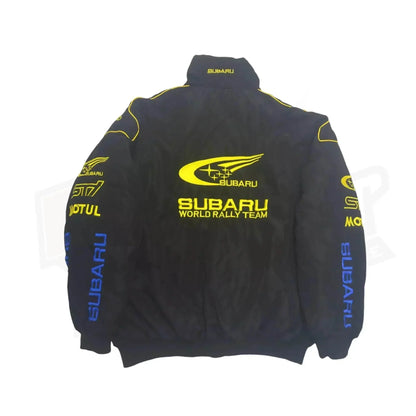 Subaru F1 Racing Y2K Embroidered Bomber Jacket | Dash Racegear