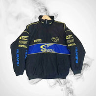 Subaru Racing Vintage Zip Up Unisex Jacket | Dash Racegear