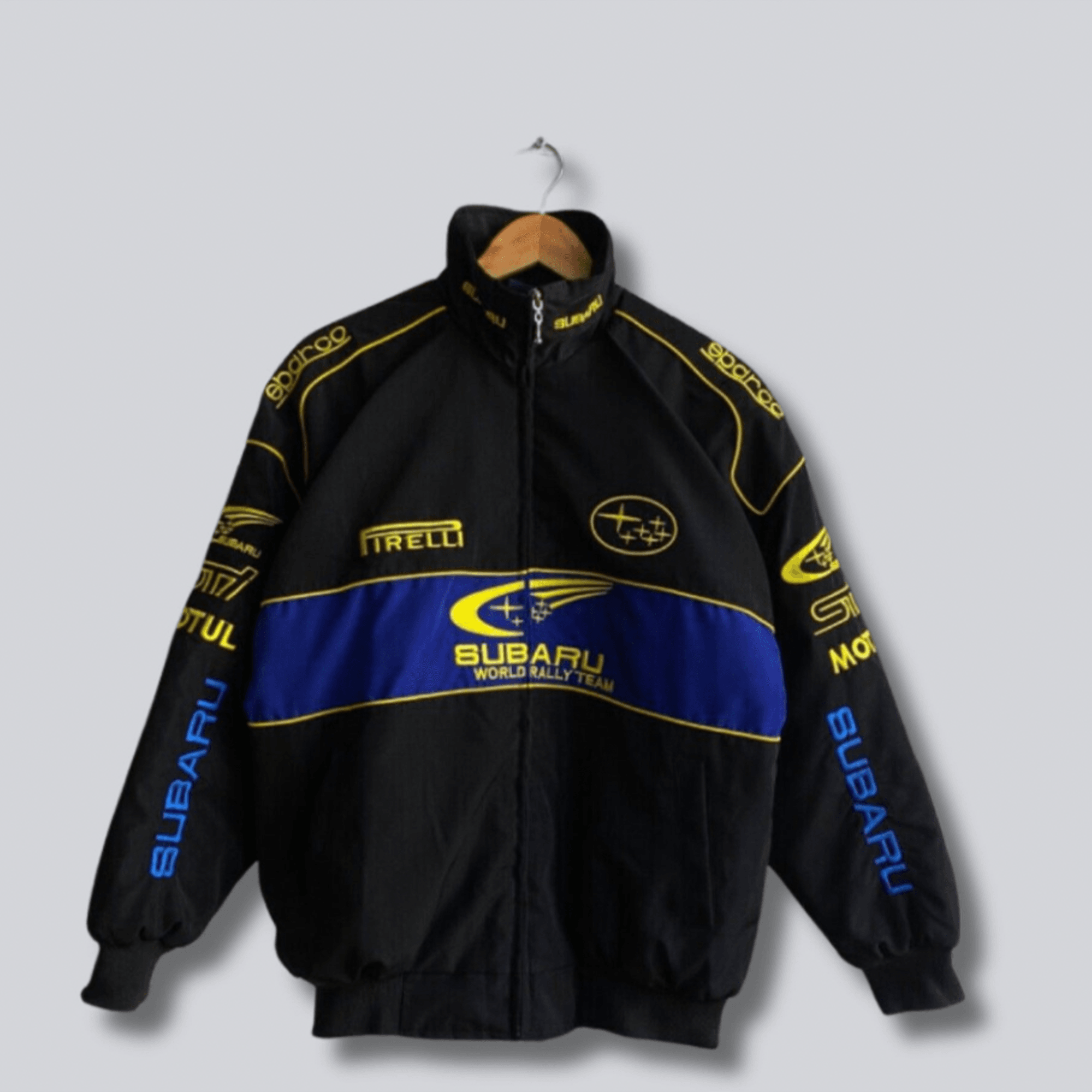 Subaru Rally Vintage Black Jacket - Dash Racegear Store