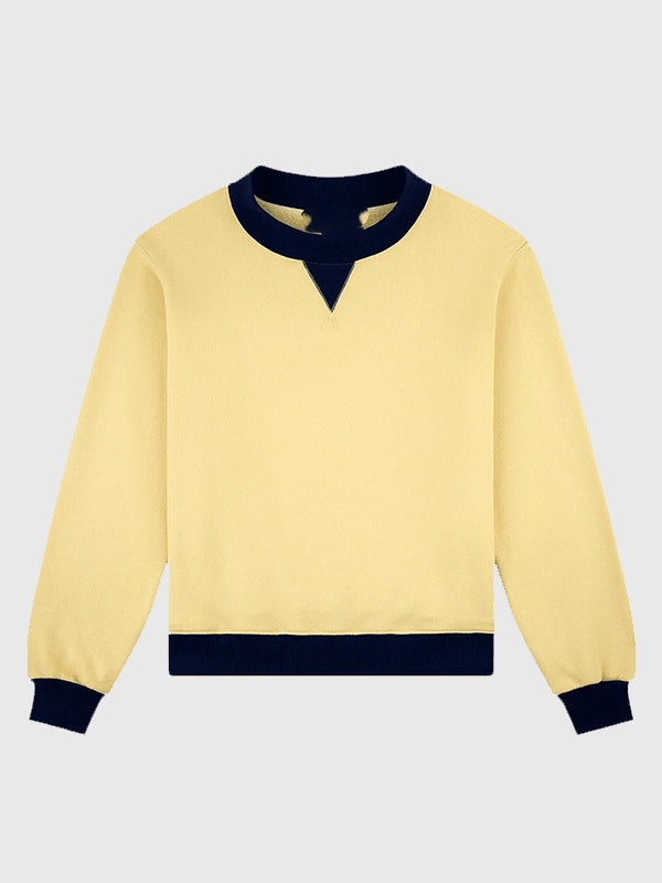 Parke Summerland Two Tone Classic Mockneck Sweatshirt Sweatshirt unisex detail view 3 | Dash Racegear — Two tone mockneck sweatshirt from Parke Summerland 2026 collection with relaxed fit and simple casual style.