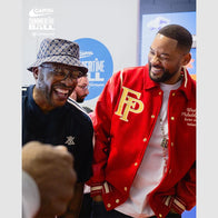 Will Smith Summertime Ball 2025 Red Varsity Jacket Varsity Jacket unisex detail view 5 | Dash Racegear — Performance-ready red varsity jacket as styled by Will Smith