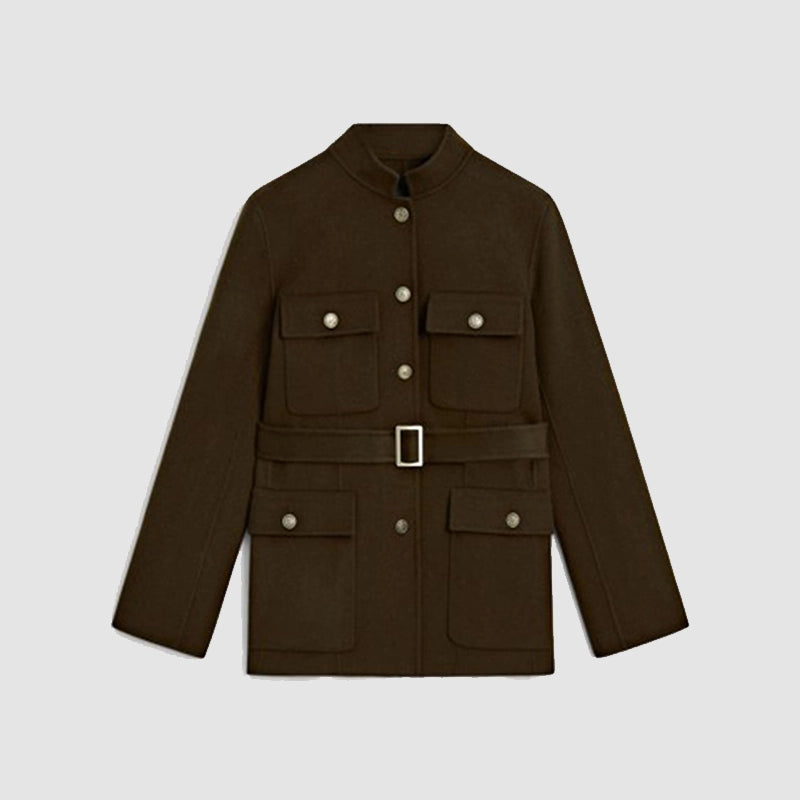Surface S02 Gugu Mbatha-Raw Belted Jacket Jacket unisex detail view 2 | Dash Racegear — Gugu Mbatha-Raw Belted Jacket from Surface Season 2
