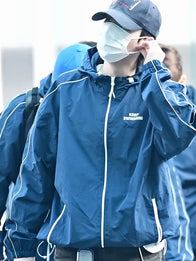 Bts Keep Swimming Jacket Jacket unisex detail view 8 | Dash Racegear — Musinsa Keep Swimming BTS Jacket in blue with zip closure, perfect for fans on the go.