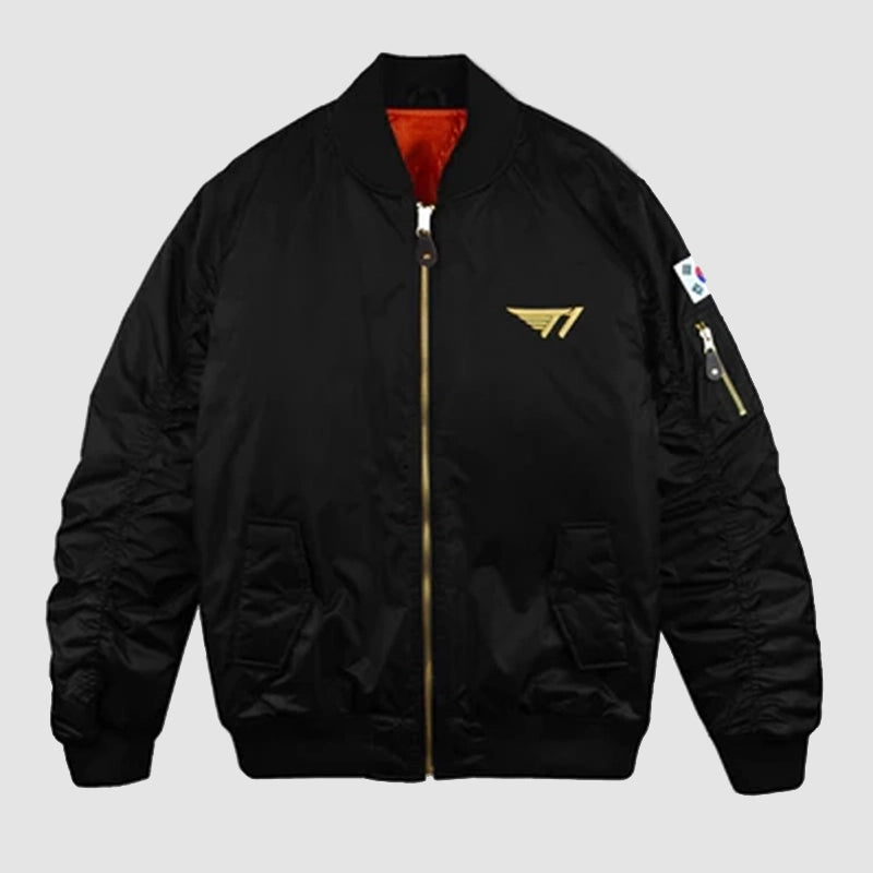 T1 Bomber Jacket Bomber Jacket unisex detail view 3 | Dash Racegear — T1 branded bomber jacket – Perfect for game days or casual outings