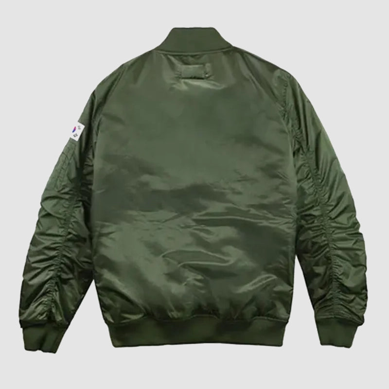 T1 Bomber Jacket Bomber Jacket unisex detail view 2 | Dash Racegear — Premium T1 outerwear – Bomber jacket with bold team design
