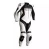 TRACTECH EVO 4 CE MENS LEATHER SUIT - WHITE/BLACK/BLACK - UK 52 / EUR 62 / INTL 4XL