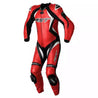 TRACTECH EVO 4 CE MENS LEATHER SUIT - RED/BLACK/WHITE - UK 52 / EUR 62 / INTL 4XL