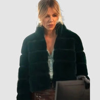 High Potential Kaitlin Olson Green Fur Jacket Jacket unisex detail view 3 | Dash Racegear — Kaitlin Olson Fur Jacket – Iconic Green Look from High Potential