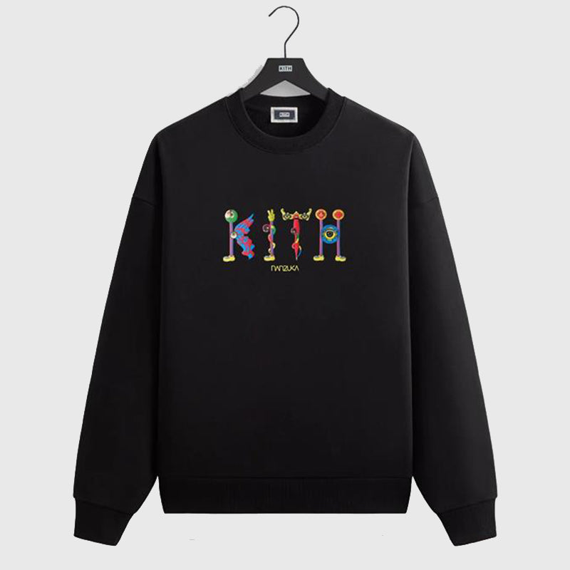Kith For Nanzuka Gallery Tanaami Nelson Crewneck Fashion Apparel unisex front product view | Dash Racegear — Tanaami Nelson Kith Crewneck – Limited Nanzuka Gallery Collection