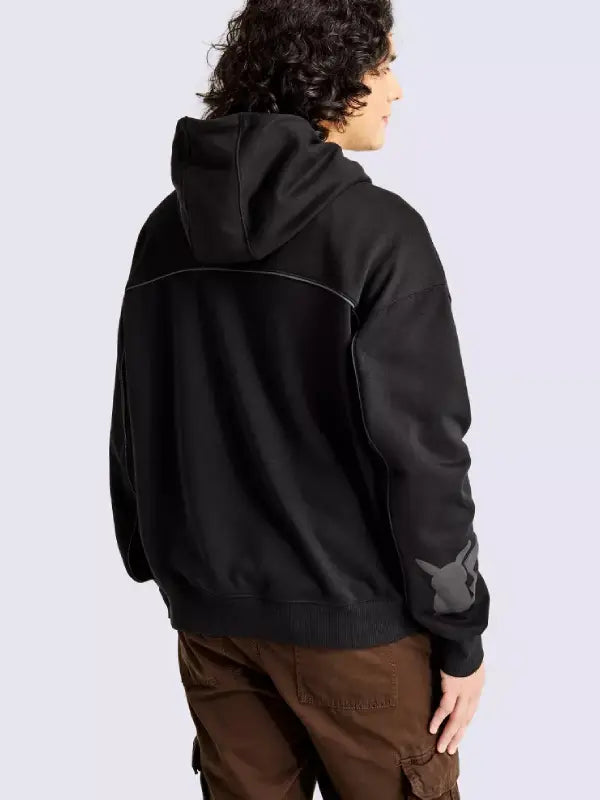 Pokémon x Target Youth Hoodie Hoodie unisex detail view 3 | Dash Racegear — Unisex youth Pokémon black hoodie by Target, soft fleece fabric for warm relaxed everyday wear.