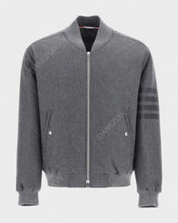 Power Book II Ghost S02 Tariq St Patrick Grey Wool Jacket Jacket unisex front product view | Dash Racegear — Power Book II Tariq St Patrick Grey Wool Jacket