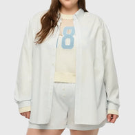 Taylor Swift New Heights White Shirt Shirt unisex detail view 2 | Dash Racegear — Taylor Swift 2025 white shirt from New Heights Podcast