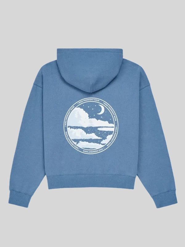 Taylor Swift I Was Midnight Rain Zip Hoodie Hoodie unisex detail view 3 | Dash Racegear — I Was Midnight Rain Taylor Swift Zip Hoodie with Summer Collection inspired casual everyday comfort.