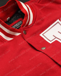 Taylor Swift Red Varsity Jacket Varsity Jacket unisex detail view 2 | Dash Racegear — The Red Tour Varsity Jacket