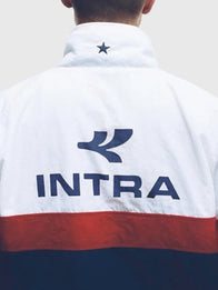 Romeo Beckham Intra England Jacket Jacket unisex detail view 3 | Dash Racegear — Stylish white full zip jacket inspired by England 2026 Nations design with modern fit