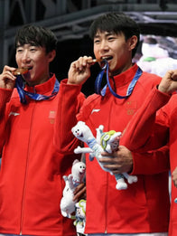 Winter Olympics 2026 Opening Ceremony Team China Red Jacket Jacket unisex detail view 3 | Dash Racegear — Milano Cortina 2026 red Team China jacket with hood and contrasting trims for fan pride and winter wear.