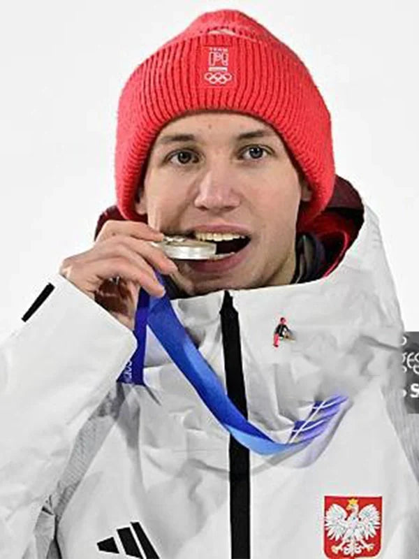 Milano Cortina 2026 Winter Olympics Team Poland Jacket Jacket unisex detail view 3 | Dash Racegear — White full-zip hooded jacket for Winter Olympics 2026 Milano Cortina, featuring Team Poland graphics for fans.