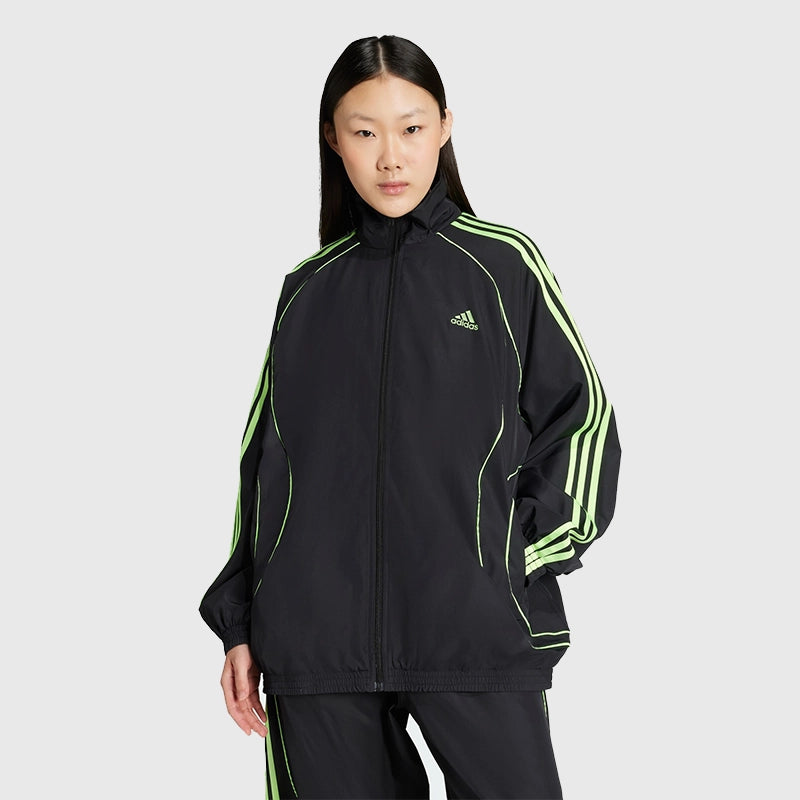 Teamgeist Adicolor Woven Track Jacket Jacket unisex detail view 2 | Dash Racegear — Oversized woven track jacket from Adidas Teamgeist Adicolor 2025 collection